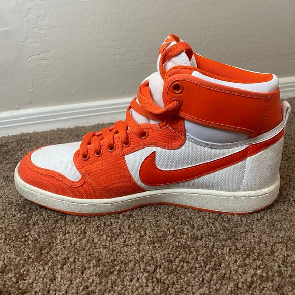 Nike Air Jordan 1 KO AJKO High Syracuse Shoes Sneakers Mens Size 10.5 Orange - Picture 3 of 9